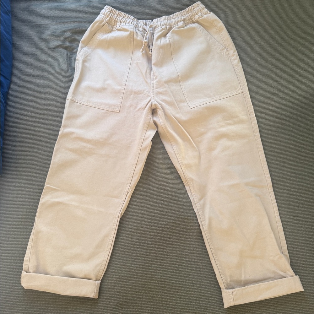Service Works Pale Khaki Canvas Chef Pants S BRAND NEW